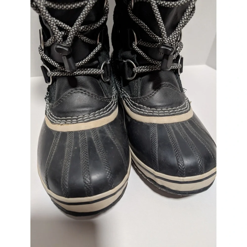 Sorel Women's Joan of Arctic Black‎ Waterproof Winter Snow Duck Boots Size 5